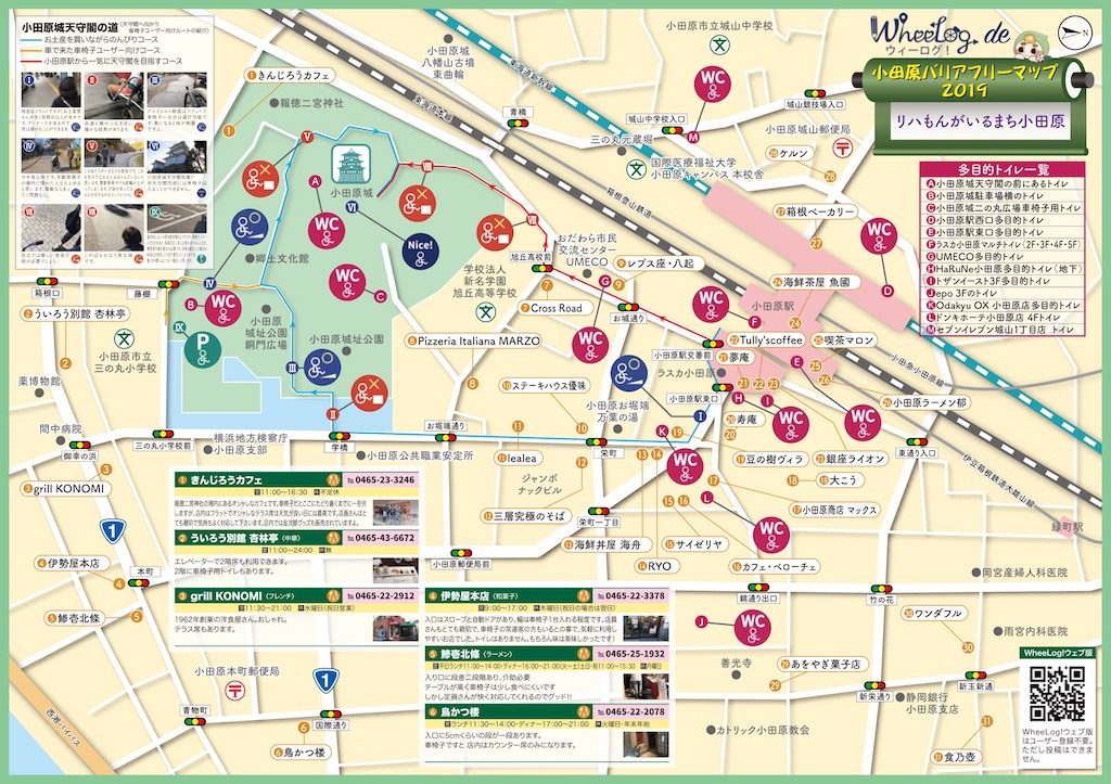 小田原バリアフリーマップ19が小田原市観光協会ホームページに掲載 Wheelog